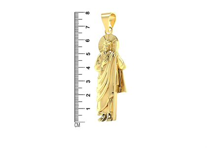 Gold Plated 80 mm San Judas Tadeo Pendant